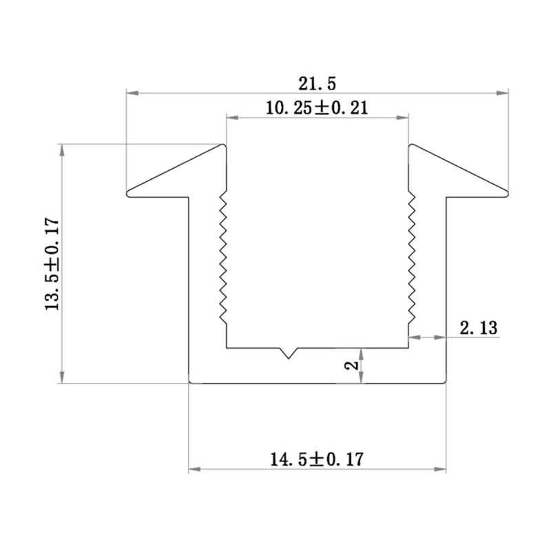 Ex-Stock Glass Recessed Channel Pack For 10mm Glass - Brushed Bronze