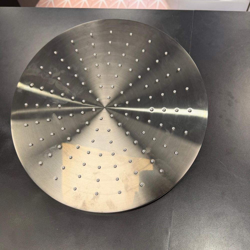 Ex-Display Vado Nebula Single Function Overhead Shower 300mm Brushed Gunmetal