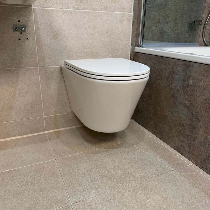 Ex-Display Crosswater Mada Round Wall Hung Pan Rimless Inc Seat And Fixings