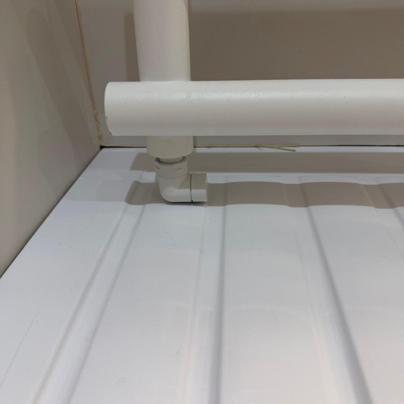 Ex-Display Marlow 850mm x 500mm Towel Warmer Matt White + Manual Corner Valves