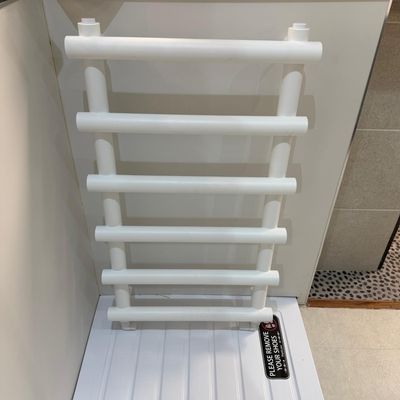Ex-Display Marlow 850mm x 500mm Towel Warmer Matt White + Manual Corner Valves