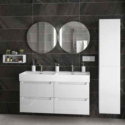 Ex-Stock Salgar Veneto Double Ceramic Basin 1210 x 120 x 460 mm
