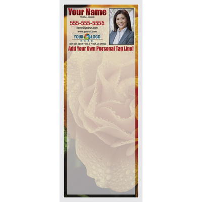 Full Color Custom Notepads | Orange Rose
