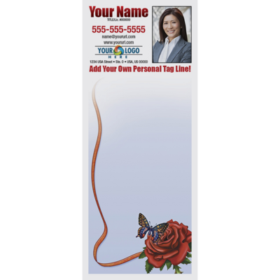 Full Color Custom Notepads | Red Rose