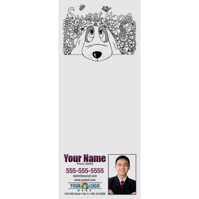 Full Color Custom Notepads | Sweet Home Dog