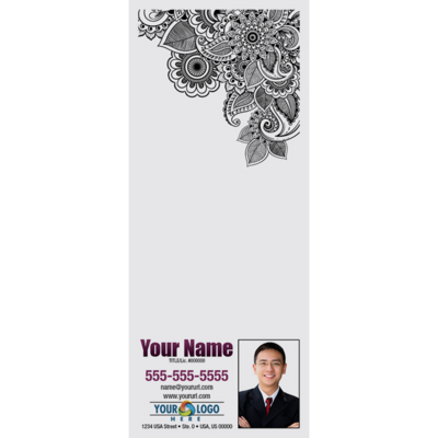 Full Color Custom Notepads | Top Right Flowers