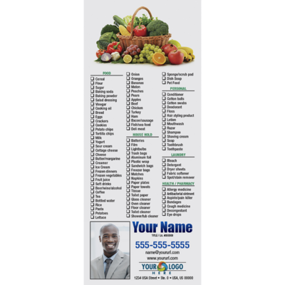 Full Color Custom Notepads | Fruit &amp; Vegetable Basket