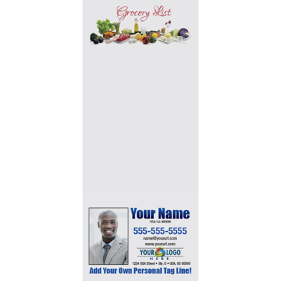 Full Color Custom Notepads | Grocery List Ingredients