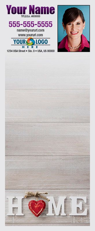 Full Color Custom Notepads | Home with Red Heart, Lines?: Please Choose, Page Count: 25 Sheets per pad, Quantity: 250