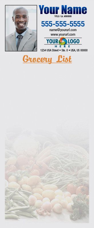 Full Color Custom Notepads | Vegetable Assortment, Lines?: Please Choose, Page Count: 25 Sheets per pad, Quantity: 250