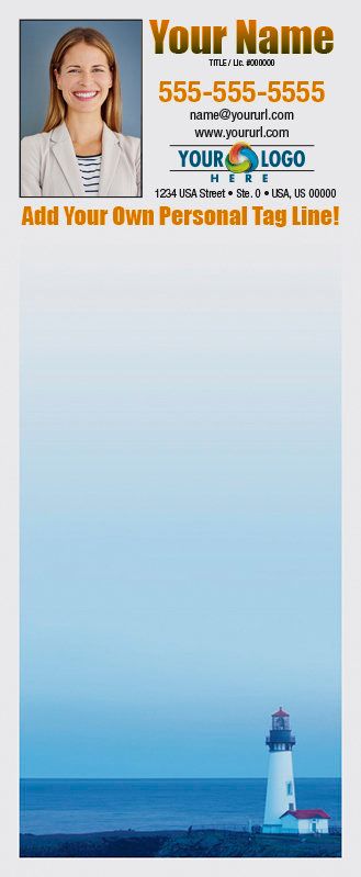 Full Color Custom Notepads | Dusk Lighthouse, Lines?: Please Choose, Page Count: 25 Sheets per pad, Quantity: 250