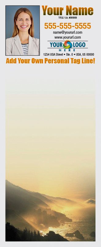 Full Color Custom Notepads | Golden Coastline, Lines?: Please Choose, Page Count: 25 Sheets per pad, Quantity: 250