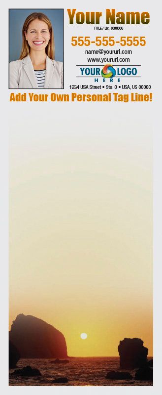 Full Color Custom Notepads | Sunset Rocks Coastline, Lines?: Please Choose, Page Count: 25 Sheets per pad, Quantity: 250