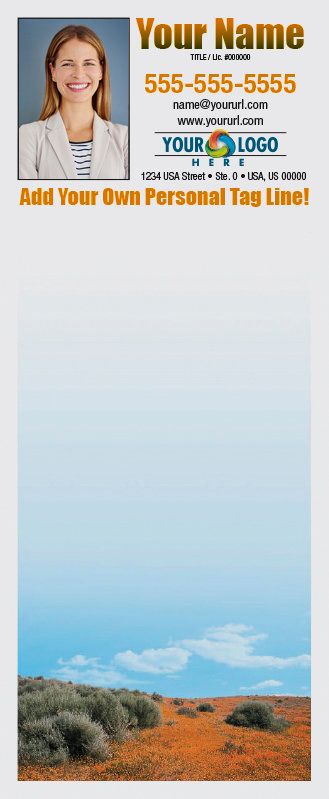 Full Color Custom Notepads | Desert Flowers, Lines?: Please Choose, Page Count: 25 Sheets per pad, Quantity: 250