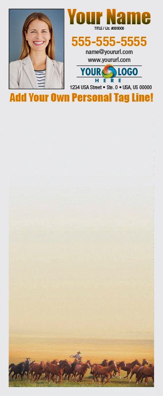 Full Color Custom Notepads | Roundup Them Horses, Lines?: Please Choose, Page Count: 25 Sheets per pad, Quantity: 250