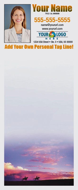 Full Color Custom Notepads | Sunset Cowboys, Lines?: Please Choose, Page Count: 25 Sheets per pad, Quantity: 250