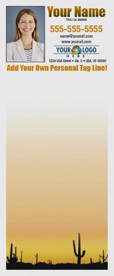 Full Color Custom Notepads | Cactus Orange Sunrise