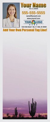 Full Color Custom Notepads | Cactus Purple Sunset