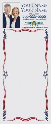 Full Color Custom Notepads | Stars and Stripes Border