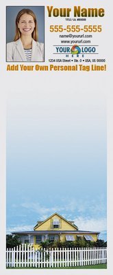 Full Color Custom Notepads | House with White Fence