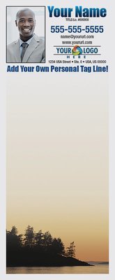 Full Color Custom Notepads | Coastline Orange Sunset