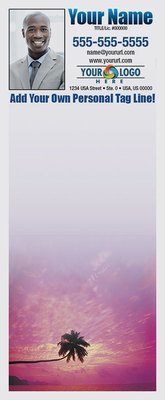 Full Color Custom Notepads | Palm Tree Pink Sunset