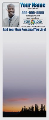Full Color Custom Notepads | Tree Silhouette Sunset