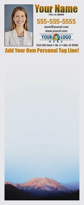 Full Color Custom Notepads | Snow Covered Top Sunrise