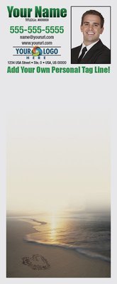 Full Color Custom Notepads | Heart in Sand