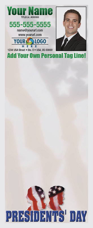 Full Color Custom Notepads | Presidents&#39; Day Flag