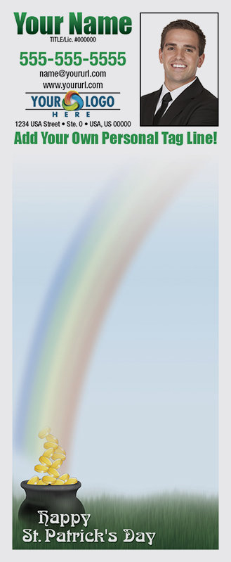 Full Color Custom Notepads | Pot of Gold Rainbow