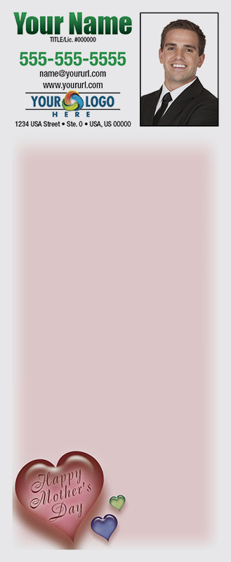 Full Color Custom Notepads | Happy Mother&#39;s Day Heart