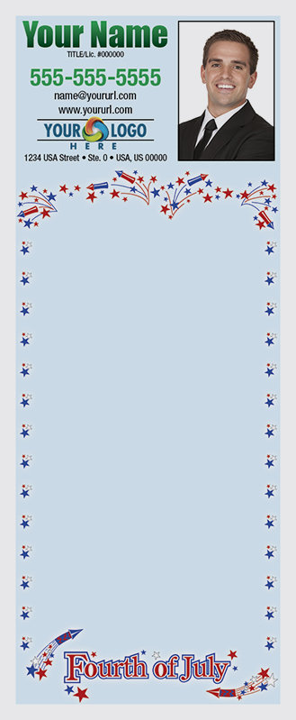 Full Color Custom Notepads | Fourth of July Border