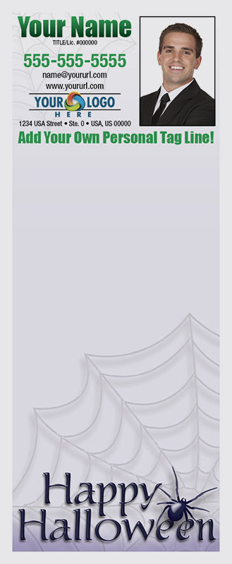 Full Color Custom Notepads | Halloween Spider Web