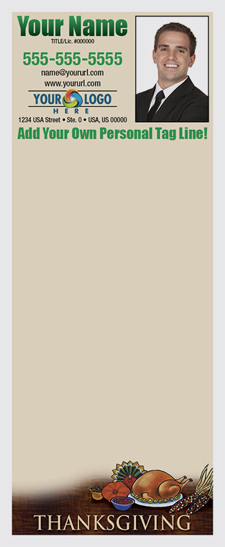 Full Color Custom Notepads | Thanksgiving Turkey Served
