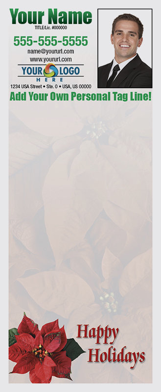 Full Color Custom Notepads | Poinsettia
