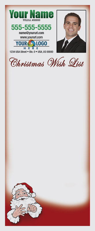 Full Color Custom Notepads | Santa Claus