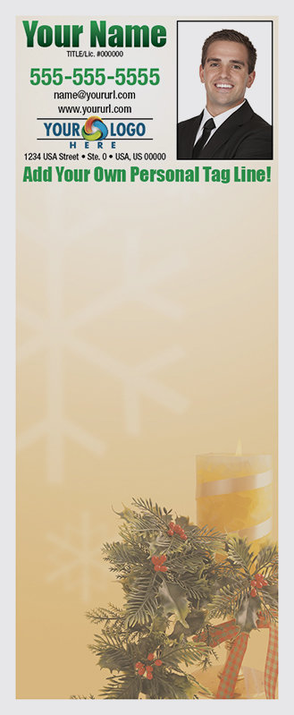 Full Color Custom Notepads | Christmas Candle
