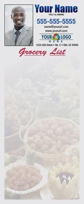 Full Color Custom Notepads | Grocery List Fruits