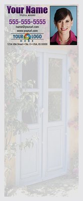 Full Color Custom Notepads | Light Blue Doors