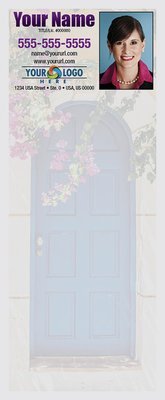 Full Color Custom Notepads | Blue Door with Flowers