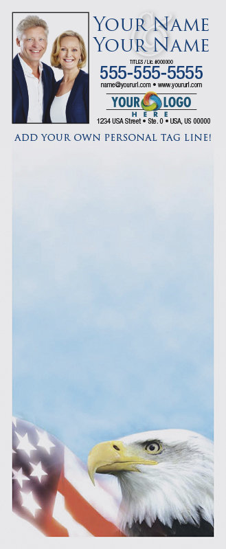 Full Color Custom Notepads | Patriotic Eagle USA, Lines?: Please Choose, Page Count: 25 Sheets per pad, Quantity: 250
