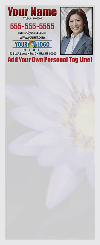 Full Color Custom Notepads | Purple Tropical Flower, Lines?: Please Choose, Page Count: 25 Sheets per pad, Quantity: 250