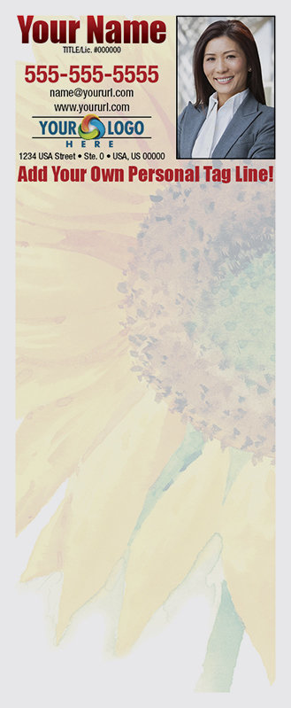 Full Color Custom Notepads | Sunflower Full, Lines?: Please Choose, Page Count: 25 Sheets per pad, Quantity: 250