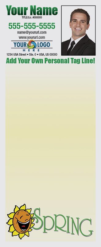 Full Color Custom Notepads | Spring Time, Lines?: Please Choose, Page Count: 25 Sheets per pad, Quantity: 250