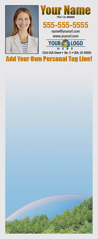 Full Color Custom Notepads | Over the Rainbow, Lines?: Please Choose, Page Count: 25 Sheets per pad, Quantity: 250