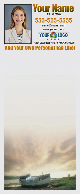 Full Color Custom Notepads | Boat on Land, Lines?: Please Choose, Page Count: 25 Sheets per pad, Quantity: 250