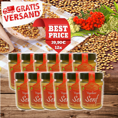 12 x Vogelbeersenf