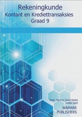 Rekeningkunde Kontant &amp; Kaarttransaksies Gr.9
