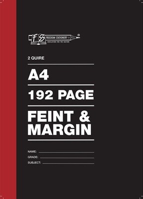 Counter Book 192 pages A4 F/M 2 Quire - Single